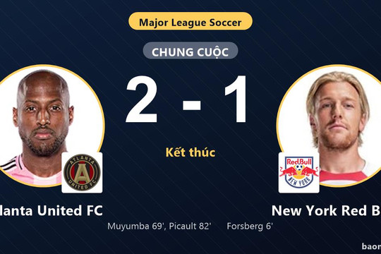 Atlanta United FC 2-1 New York Red Bulls: Atlanta United FC giành chiến thắng