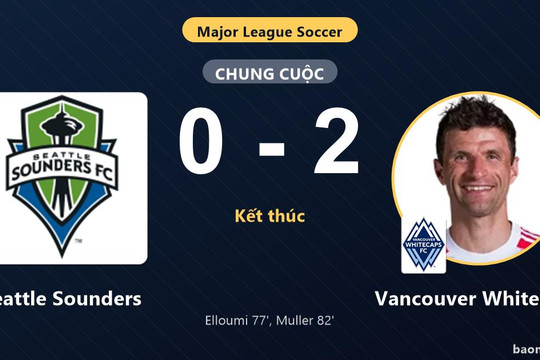 Hạ Seattle Sounders 2-0, Vancouver Whitecaps lên nhì bảng cùng vé vào vòng 1/16