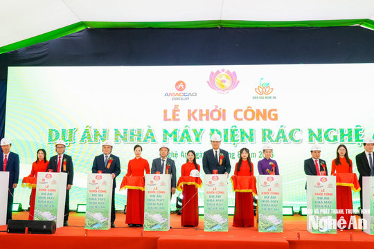 Khởi công Dự án Nhà máy điện rác tại Nghệ An