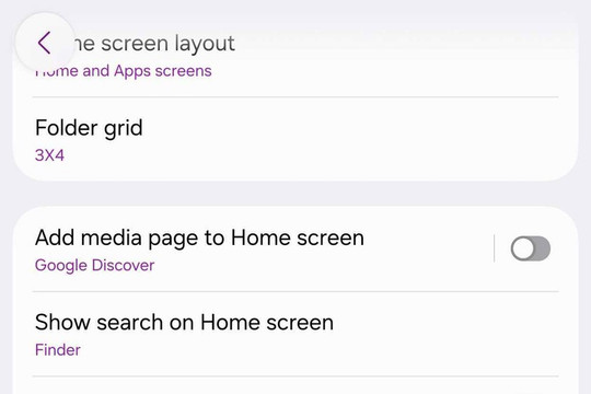 One UI 9 gộp Finder và Google Search giúp tối ưu giao diện tìm kiếm trên thiết bị Galaxy