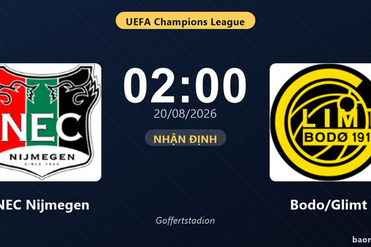 Nhận định NEC Nijmegen vs Bodo/Glimt: đội hình dự kiến
