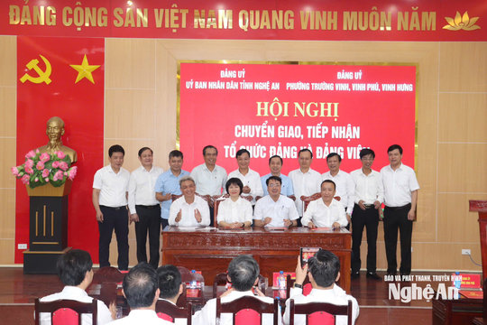 Đảng ủy UBND tỉnh Nghệ An tiếp nhận 4 Đảng bộ Bệnh viện tuyến tỉnh