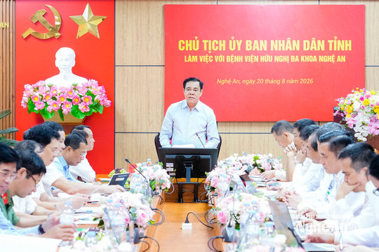 Chủ tịch UBND tỉnh Võ Trọng Hải: Quyết liệt đưa Bệnh viện Hữu nghị Đa khoa Nghệ An lên hạng đặc biệt