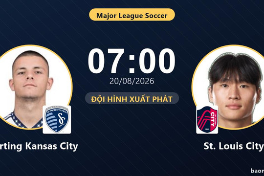 Trực tiếp Sporting Kansas City vs St. Louis City: Đội hình xuất phát