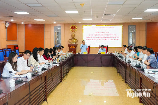 Thường trực HĐND tỉnh làm việc với Sở Nông nghiệp và Môi trường, Sở Công Thương