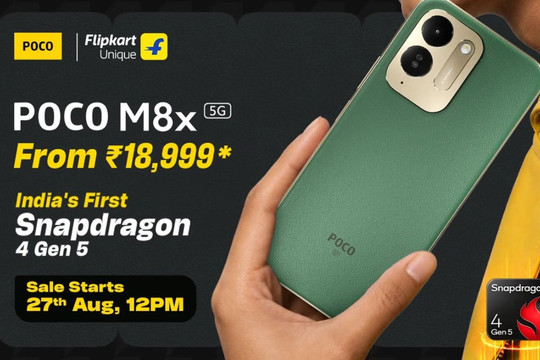 POCO M8x 5G chính thức ra mắt với pin 7,900mAh, chip Snapdragon 4 Gen 5 giá từ 5.72 triệu