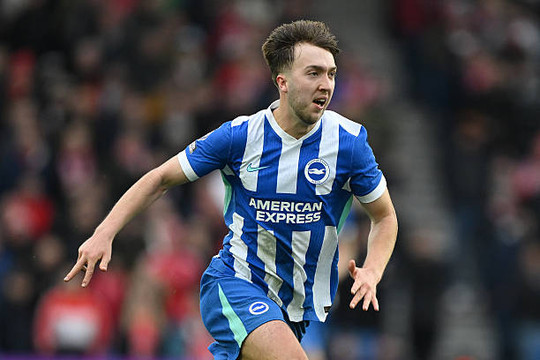 Manchester United quyết đấu Arsenal giành chữ ký tiền vệ đa năng Jack Hinshelwood của Brighton