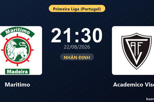 Nhận định Maritimo vs Academico Viseu: đội hình dự kiến