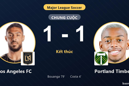 Chia điểm với Portland Timbers, Los Angeles FC cùng đối thủ giành vé vào vòng 1/16