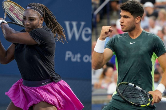 Bộ đôi Carlos Alcaraz và Serena Williams gặp thử thách rất lớn ở trận ra quân US Open 2026