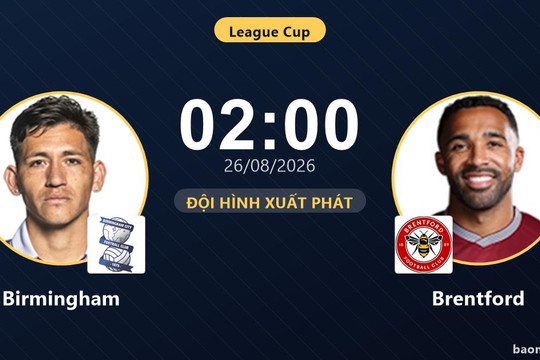 Trực tiếp Birmingham vs Brentford: Đội hình xuất phát