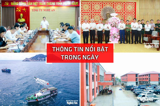 Nghệ An: Thông tin nổi bật ngày 26/8