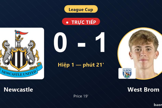 Trực tiếp Newcastle vs West Brom: West Brom mở tỷ số