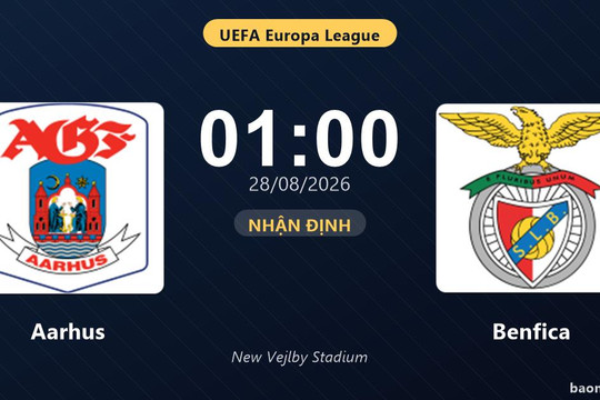 Nhận định Aarhus vs Benfica: Chủ nhà ngược dòng hay Benfica giành vé đi tiếp?