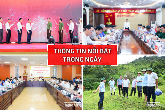 Nghệ An: Thông tin nổi bật ngày 28/8