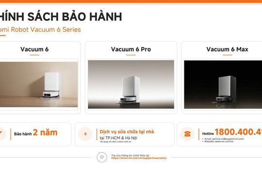 Xiaomi triển khai dịch vụ sửa chữa tại nhà cho dòng Robot Vacuum 6 Series tại Việt Nam