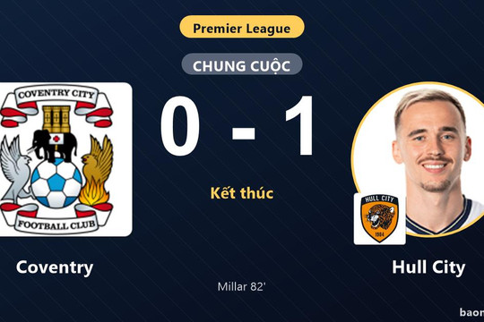 Hạ Coventry trên sân khách, Hull City vươn lên thứ 6 Premier League