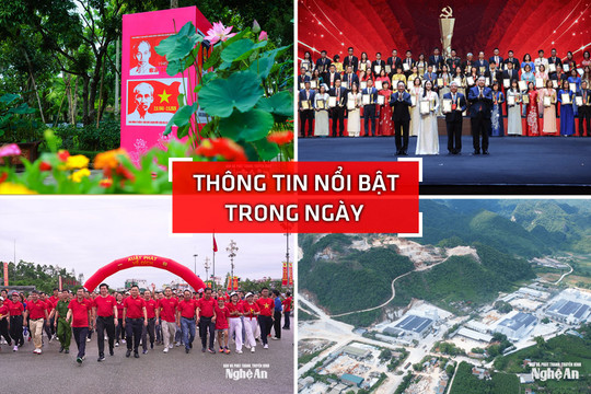 Nghệ An: Thông tin nổi bật ngày 30/8