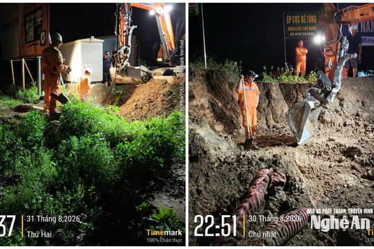 Công ty Điện lực Nghệ An xuyên đêm khắc phục sự cố, cấp điện lại cho 5.378 khách hàng