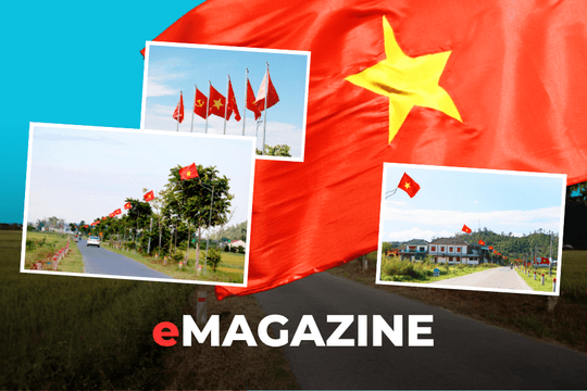 Những đường cờ "niềm tin" ở xóm đạo Yên Trung