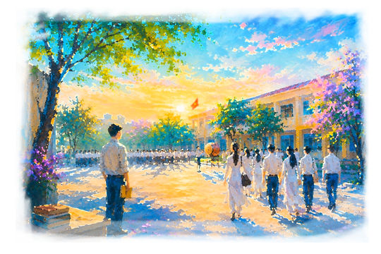 Sau tiếng trống trường