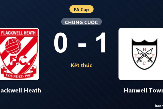 Hạ Flackwell Heath sát nút, Hanwell Town ca khúc khải hoàn tại FA Cup