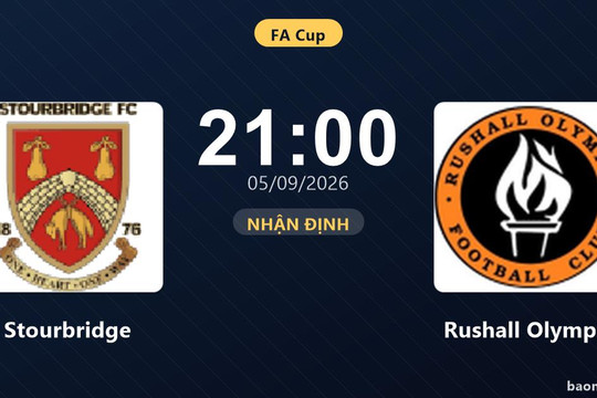 Trận Stourbridge vs Rushall Olympic bị hoãn