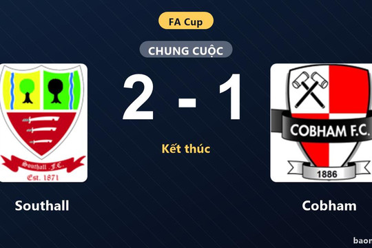Southall vượt qua Cobham với tỷ số 2-1 tại vòng loại thứ nhất FA Cup