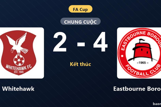 Eastbourne Borough vượt qua Whitehawk ở vòng loại thứ nhất FA Cup