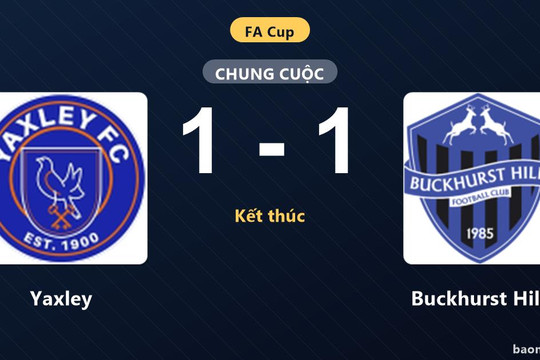Yaxley và Buckhurst Hill bất phân thắng bại ở vòng loại FA Cup