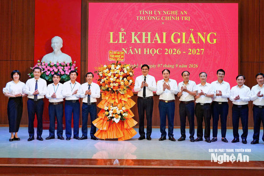 Trường Chính trị Nghệ An khai giảng năm học 2026-2027