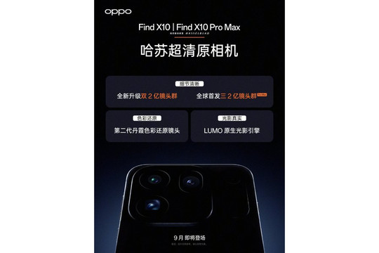 OPPO Find X10 Pro Max ấn định ra mắt tháng 9 với 3 camera 200MP cùng chip MediaTek mạnh mẽ