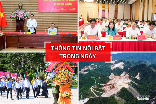 Nghệ An: Thông tin nổi bật ngày 8/9