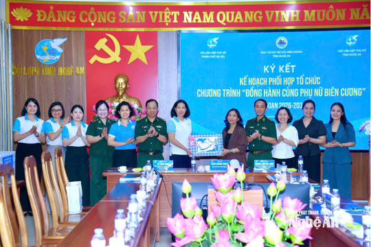 Hà Nội đồng hành cùng phụ nữ biên cương Nghệ An giai đoạn 2026 - 2030