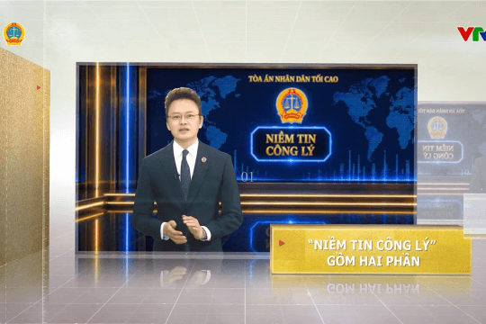 Chương trình Niềm tin công lý chính thức phát sóng trên kênh VTV1 lúc 20h50 thứ Tư hàng tuần