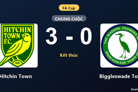 Hạ gục Biggleswade Town 3-0, Hitchin Town gieo sầu cho đối thủ tại Cúp FA