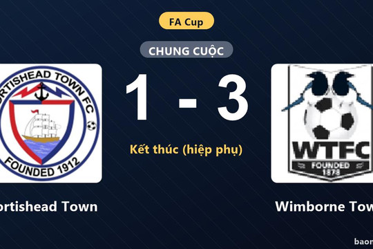 Wimborne Town đánh bại Portishead Town ở trận đá lại vòng loại thứ nhất FA Cup