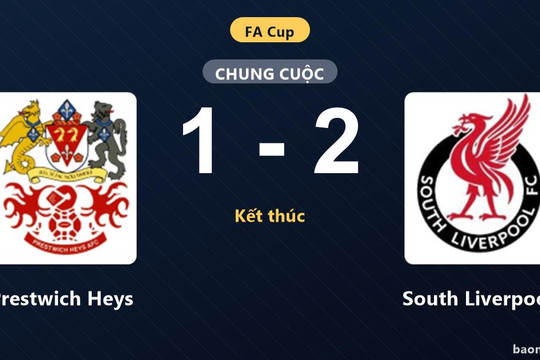 Prestwich Heys nhận thất bại sát nút trước South Liverpool tại FA Cup