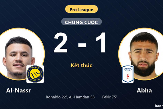 Hạ Abha, Al-Nassr áp sát nhóm đầu còn đối thủ chôn chân ở đáy bảng