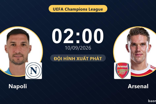 Trực tiếp Napoli vs Arsenal: Hiệp 2 bắt đầu, hòa 0-0