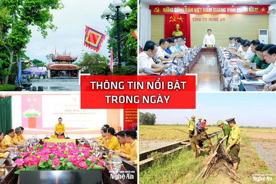 Nghệ An: Thông tin nổi bật ngày 10/9