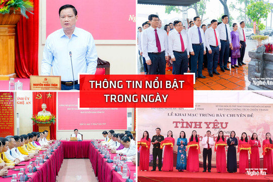 Nghệ An: Thông tin nổi bật ngày 11/9