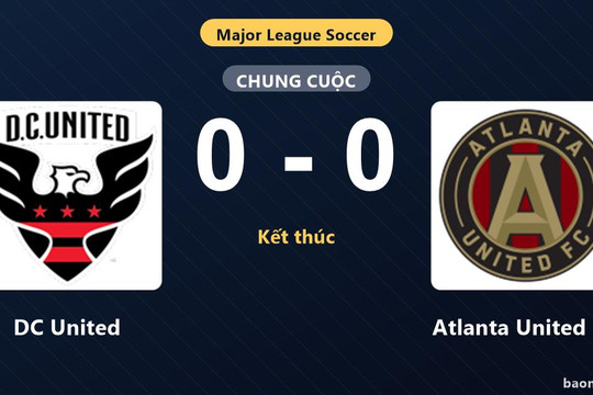 Hòa DC United 0-0, Atlanta United FC cùng đối thủ giành vé vào vòng 1/16