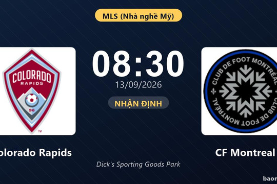 Nhận định Colorado Rapids vs CF Montreal: Điểm tựa sân nhà