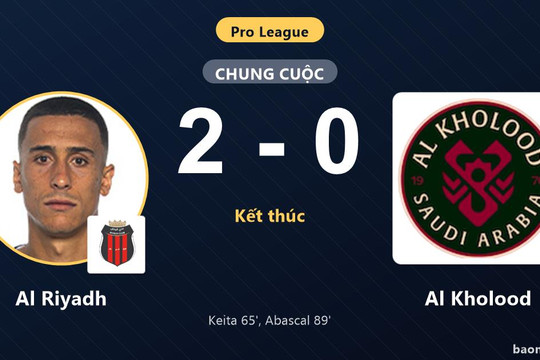 Thắng Al Kholood 2-0, Al Riyadh bứt phá, đội khách lỡ nhịp đua top đầu