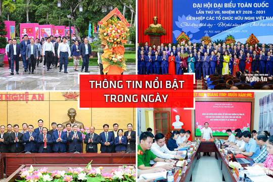 Nghệ An: Thông tin nổi bật ngày 14/9
