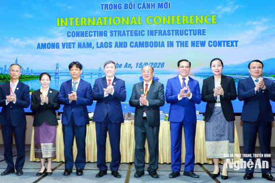 Hội thảo quốc tế "kết nối hạ tầng chiến lược Việt Nam - Lào - Campuchia trong bối cảnh mới" tại Nghệ An