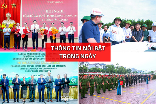 Nghệ An: Thông tin nổi bật ngày 16/9
