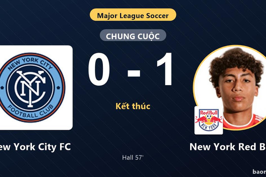 Hạ New York City FC 1-0, New York Red Bulls cùng đối thủ giành vé vào vòng 1/16