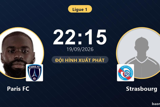 Trực tiếp Paris FC vs Strasbourg: Đội hình xuất phát